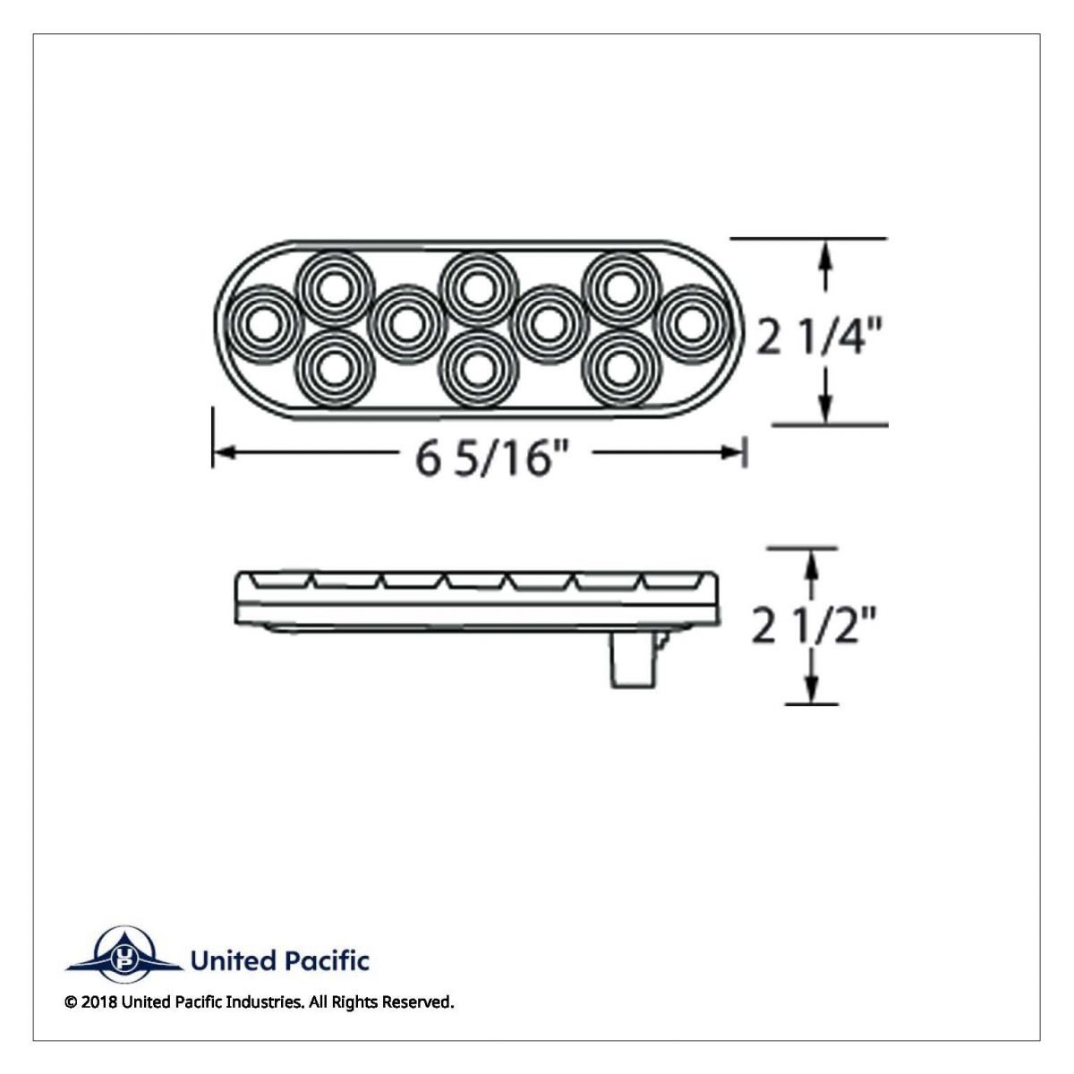 20 LED 6" Oval Back-Up Light - Competition Series - Thumbnail 6