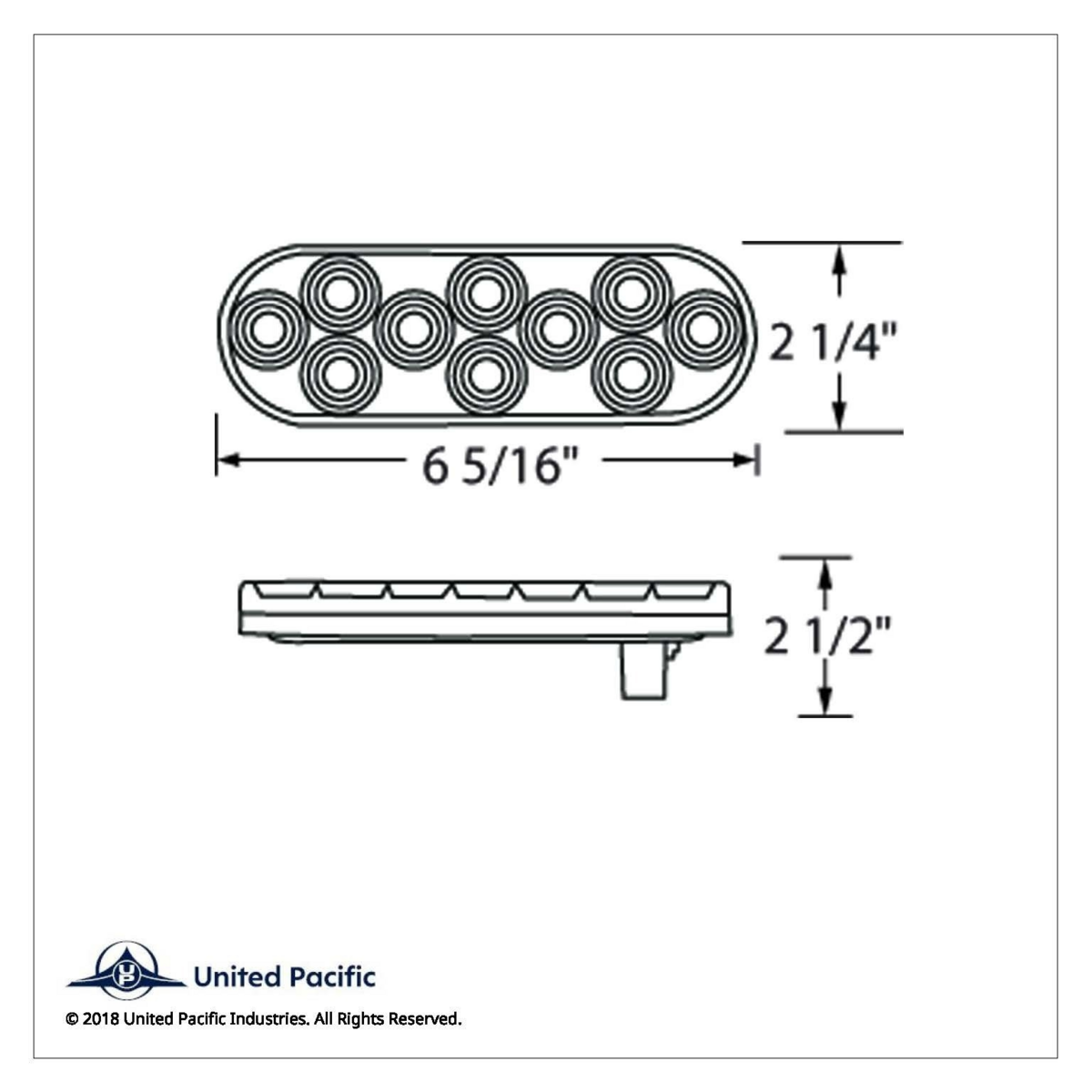 20 LED 6" Oval Back-Up Light - Competition Series - Thumbnail 7