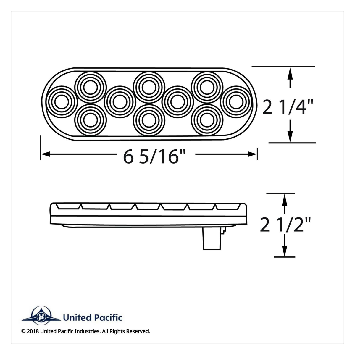 20 LED 6" Oval Back-Up Light - Competition Series (Bulk) - Thumbnail 8