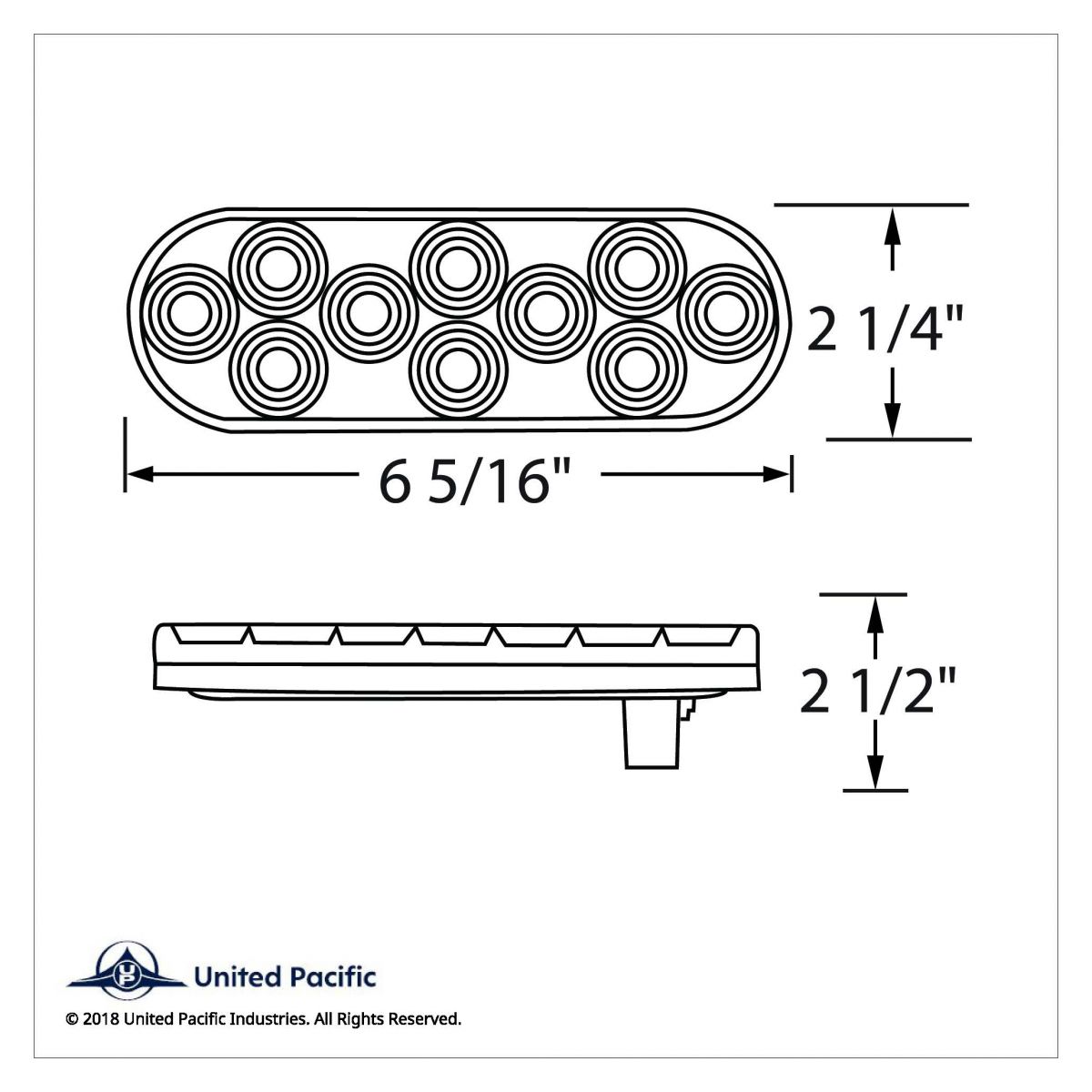 20 LED 6" Oval Back-Up Light Kit - Competition Series - Thumbnail 5