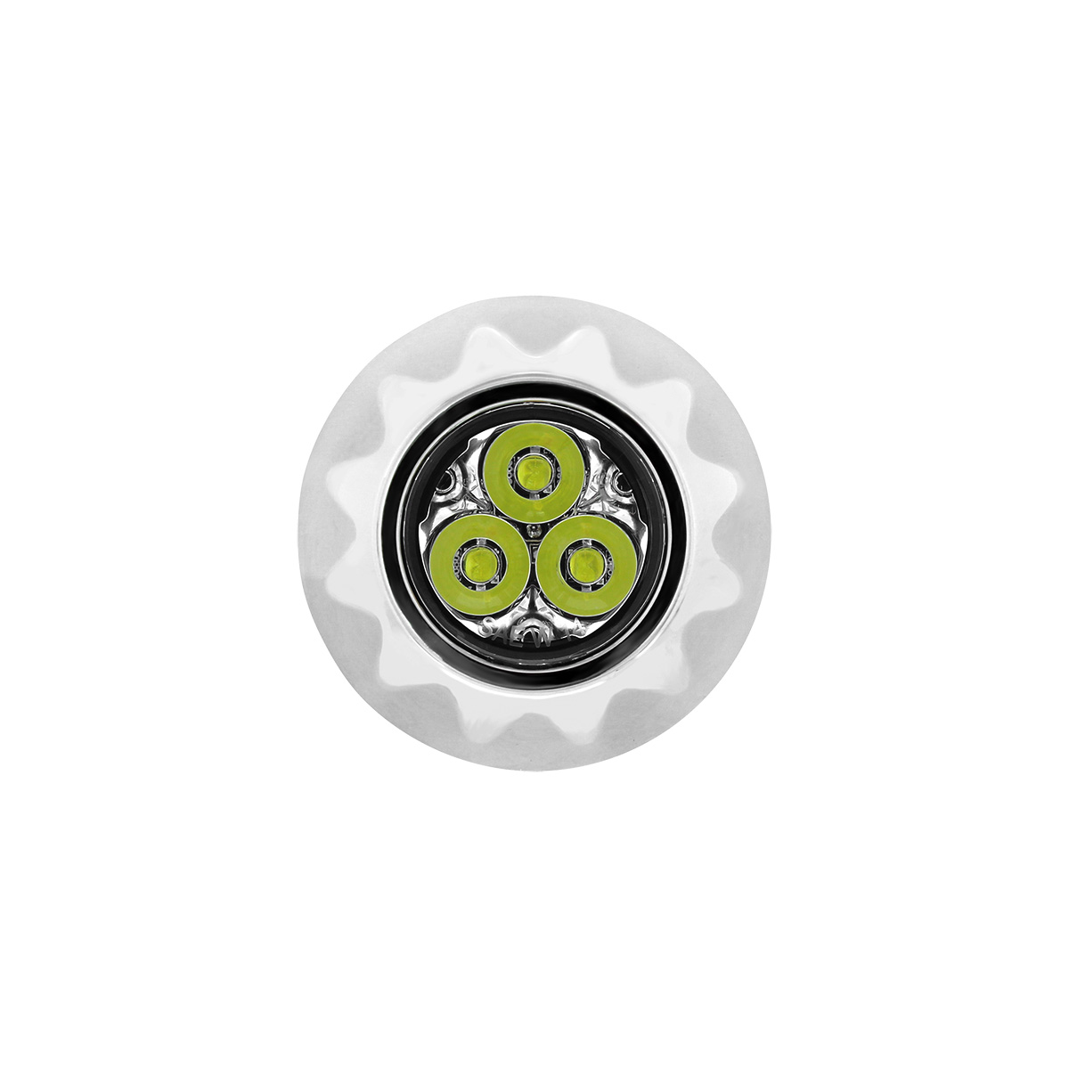 3 High Power LED 3/4" Mini Warning Light - White LED (Bulk) - Thumbnail 2