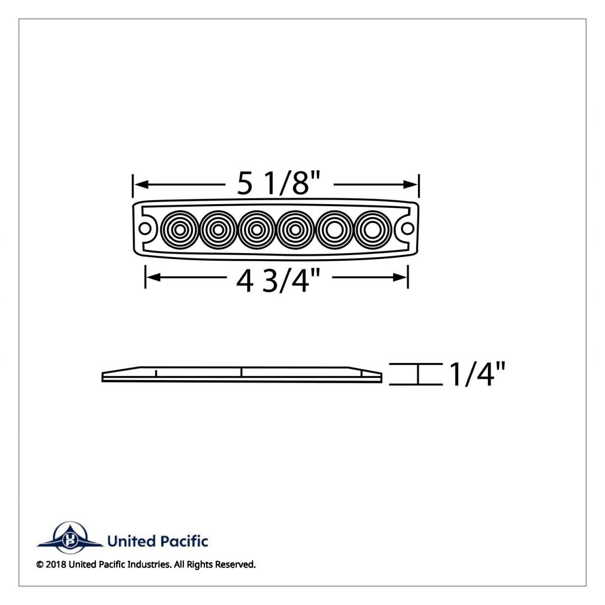 6 High Power LED Super Thin Warning Light - Amber LED/Clear Lens (Bulk) - Thumbnail 5