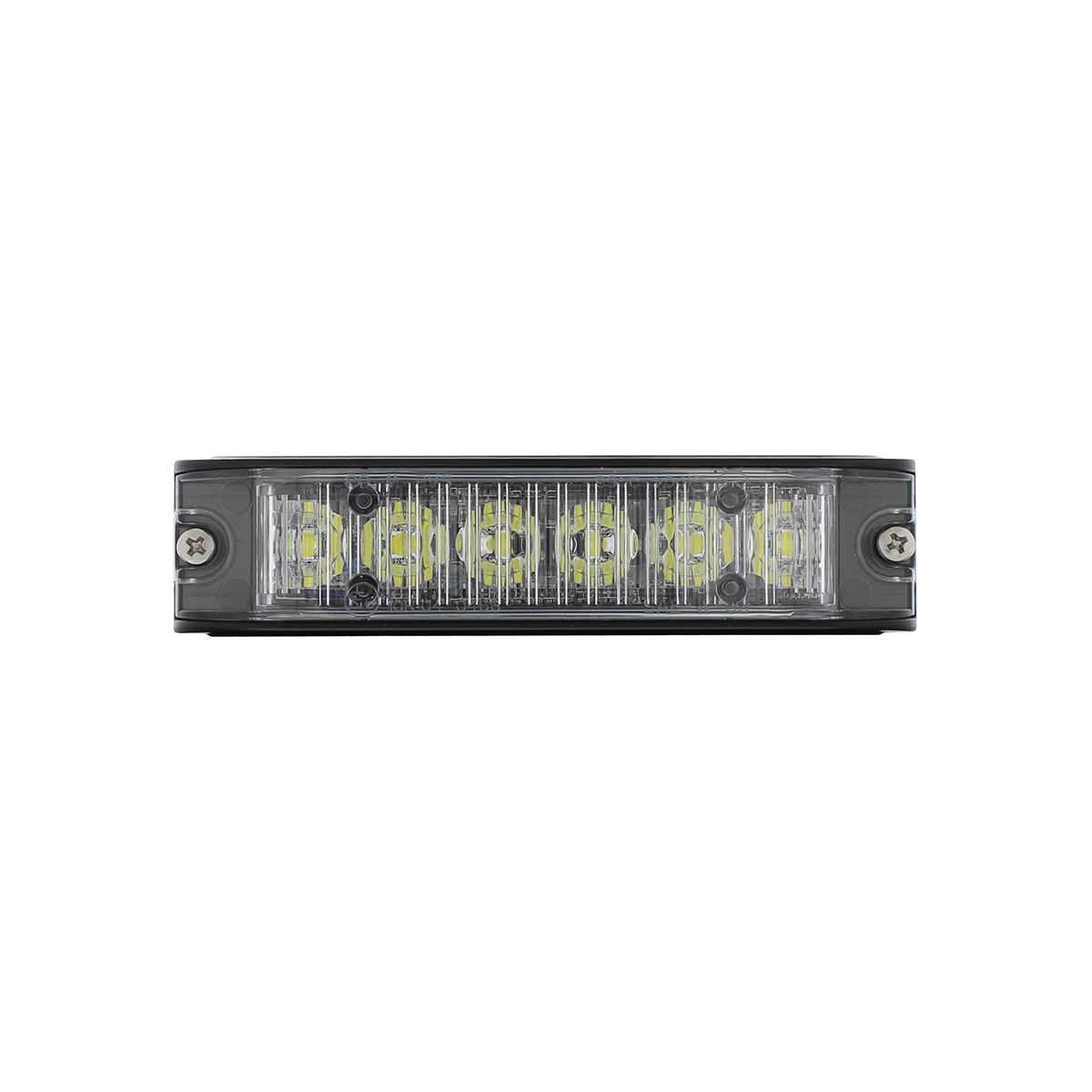 6 High Power LED Low Profile Warning Lighthead - White LED - Thumbnail 2