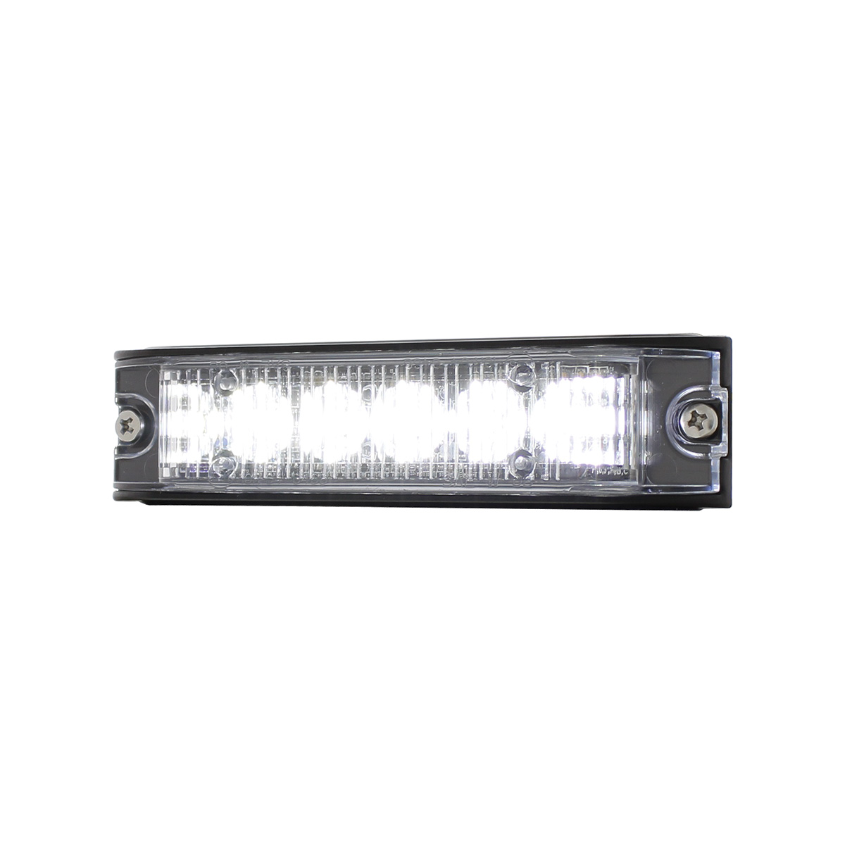 6 High Power LED Low Profile Warning Lighthead - White LED - Thumbnail 3