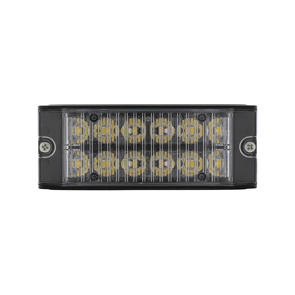 12 High Power LED Low Profile Warning Lighthead - White LED - Thumbnail 2