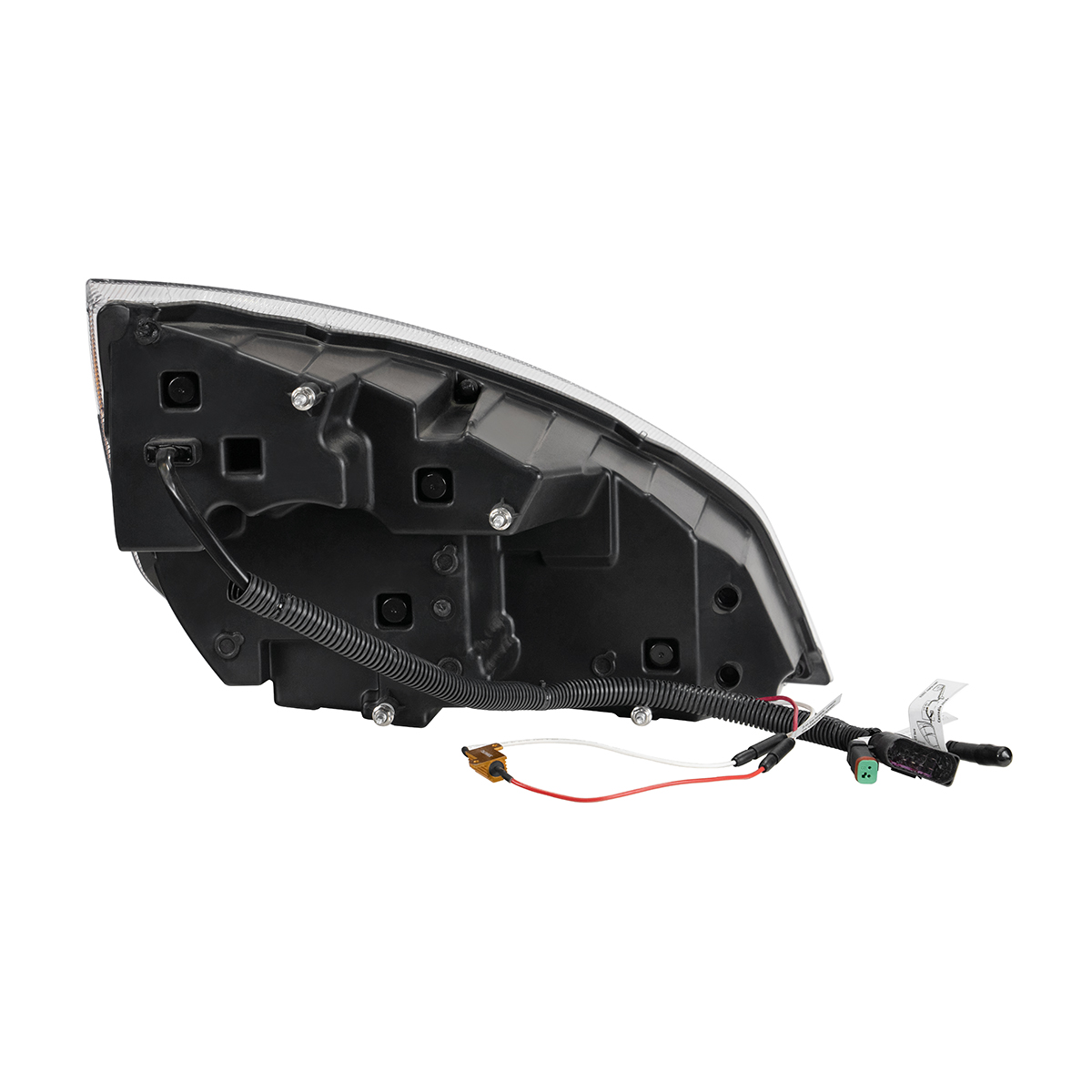 Chrome Quad-LED Headlight With LED DRL & Seq. Signal For 2018-2024 Freightliner Cascadia - Driver - Thumbnail 5