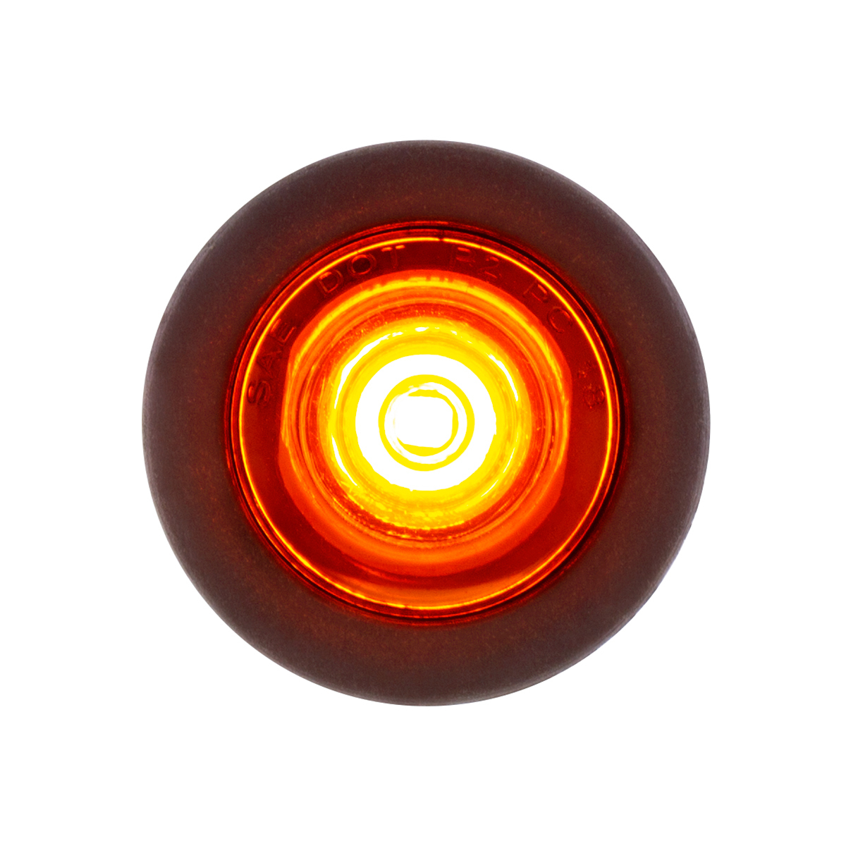 1 LED 3/4" Mini Clearance Light Amber LED With Amber Lens With Rubber Grommet (Bulk) - Thumbnail 6