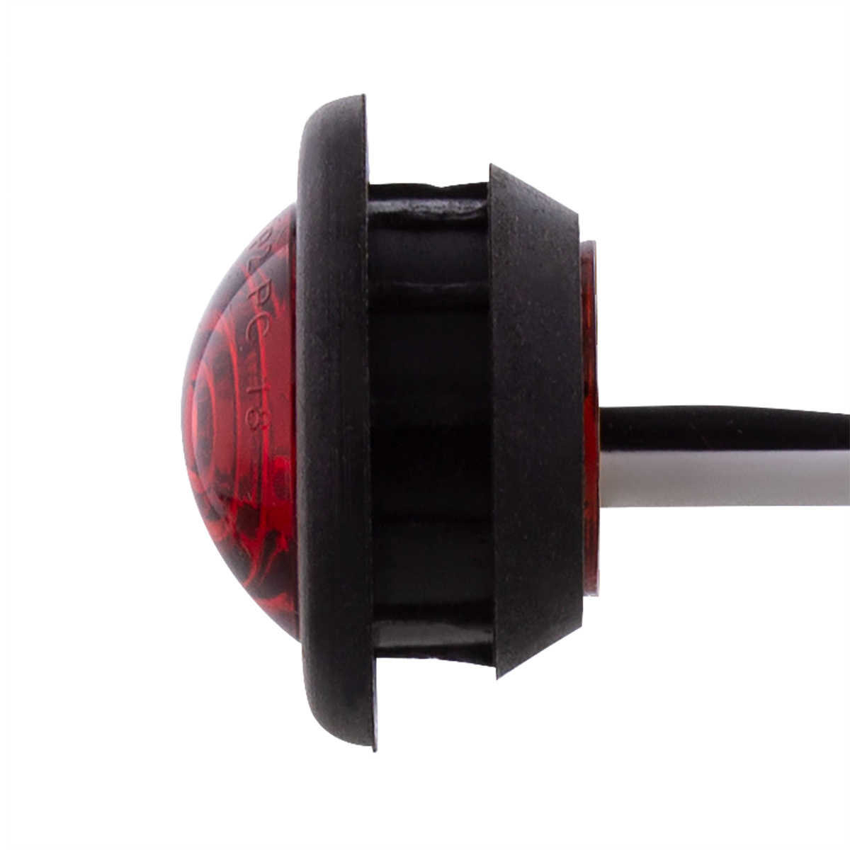 1 LED 3/4" Mini Clearance Light Red LED With Red Lens With Rubber Grommet (Bulk) - Thumbnail 4