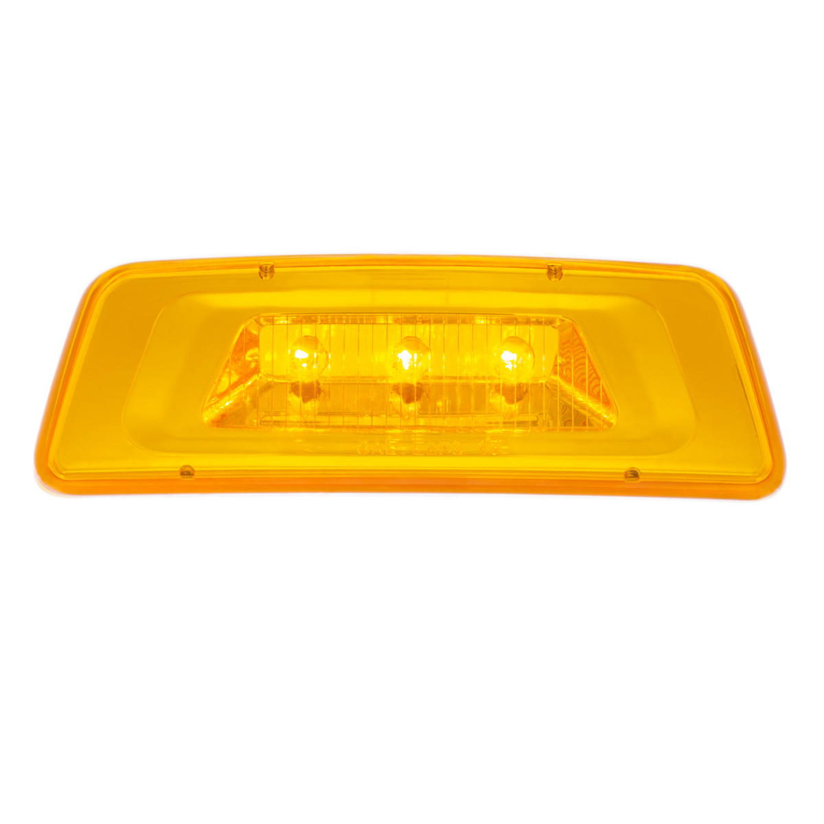 3 LED Fender Turn Signal/Parking Light For Kenworth T680/T700/T880 - Amber LED/Amber Lens - Thumbnail 9