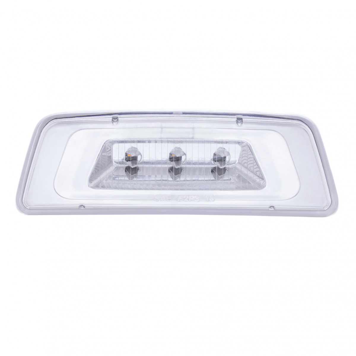 3 LED Fender Turn Signal/Parking Light For Kenworth T680/T700/T880 - Amber LED/Clear Lens - Thumbnail 2