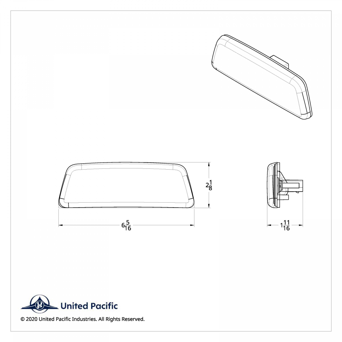 3 LED Fender Turn Signal/Parking Light For Kenworth T680/T700/T880 - Amber LED/Clear Lens - Thumbnail 8