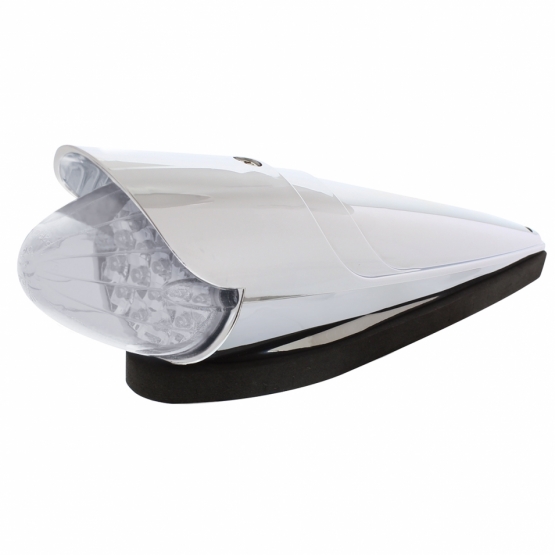 19 LED Reflector Grakon 1000 Cab Light Kit With Visor - Amber LED/Clear Lens