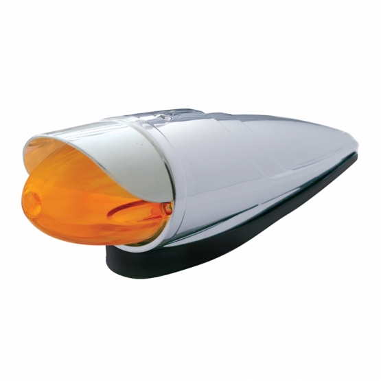 9 LED Dual Function GloLight Watermelon Grakon 1000 Cab Light Kit With Visor - Amber LED/Amber Lens - Thumbnail 2