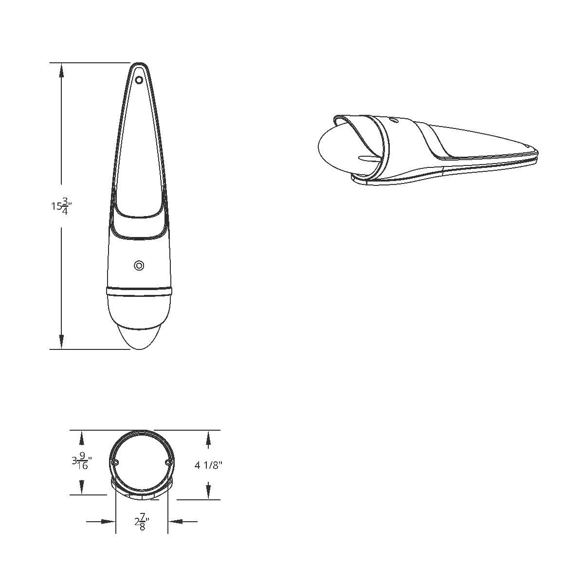 9 LED Dual Function GloLight Watermelon Grakon 1000 Cab Light Kit With Visor - Amber LED/Amber Lens - Thumbnail 3