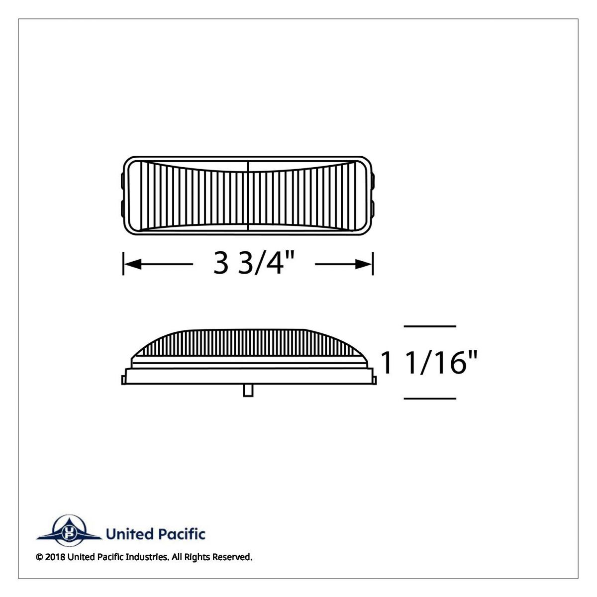 6 LED Rectangular Fender Mount Light (Clearance/Marker) With Amber & Red Lens (Bulk) - Thumbnail 6