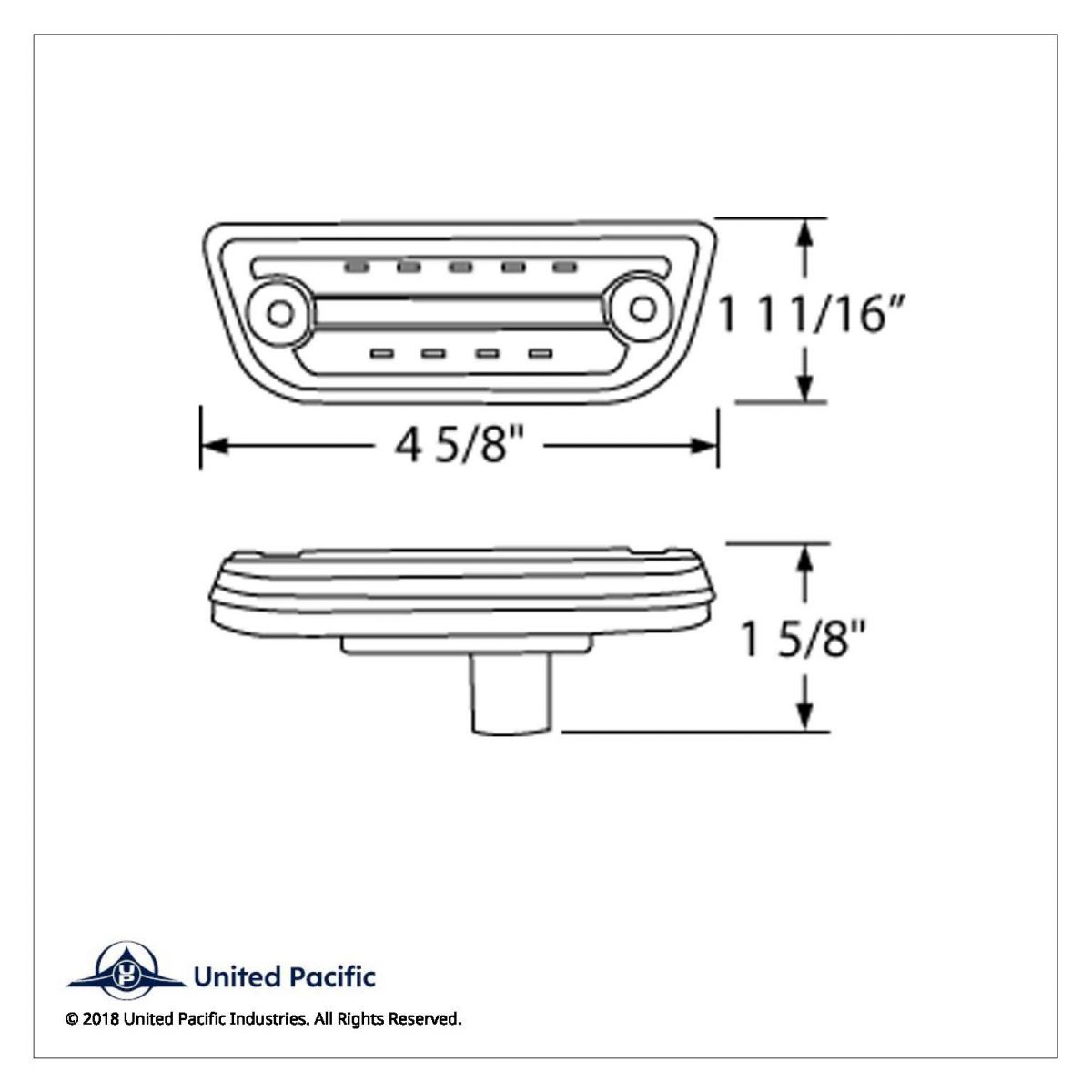 9 LED Cab Light For Peterbilt 579 & Kenworth T680/T770/T880 - Amber LED/Clear Lens - Thumbnail 8