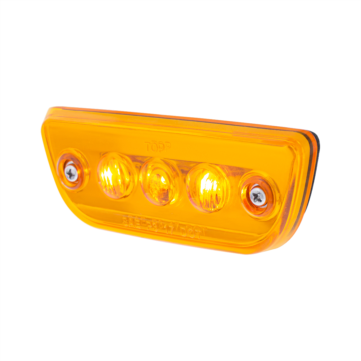 3 LED Cab Light For 2013-2021 Peterbilt 579 & Kenworth T680/T770/T880 -Amber LED/Lens - Thumbnail 3