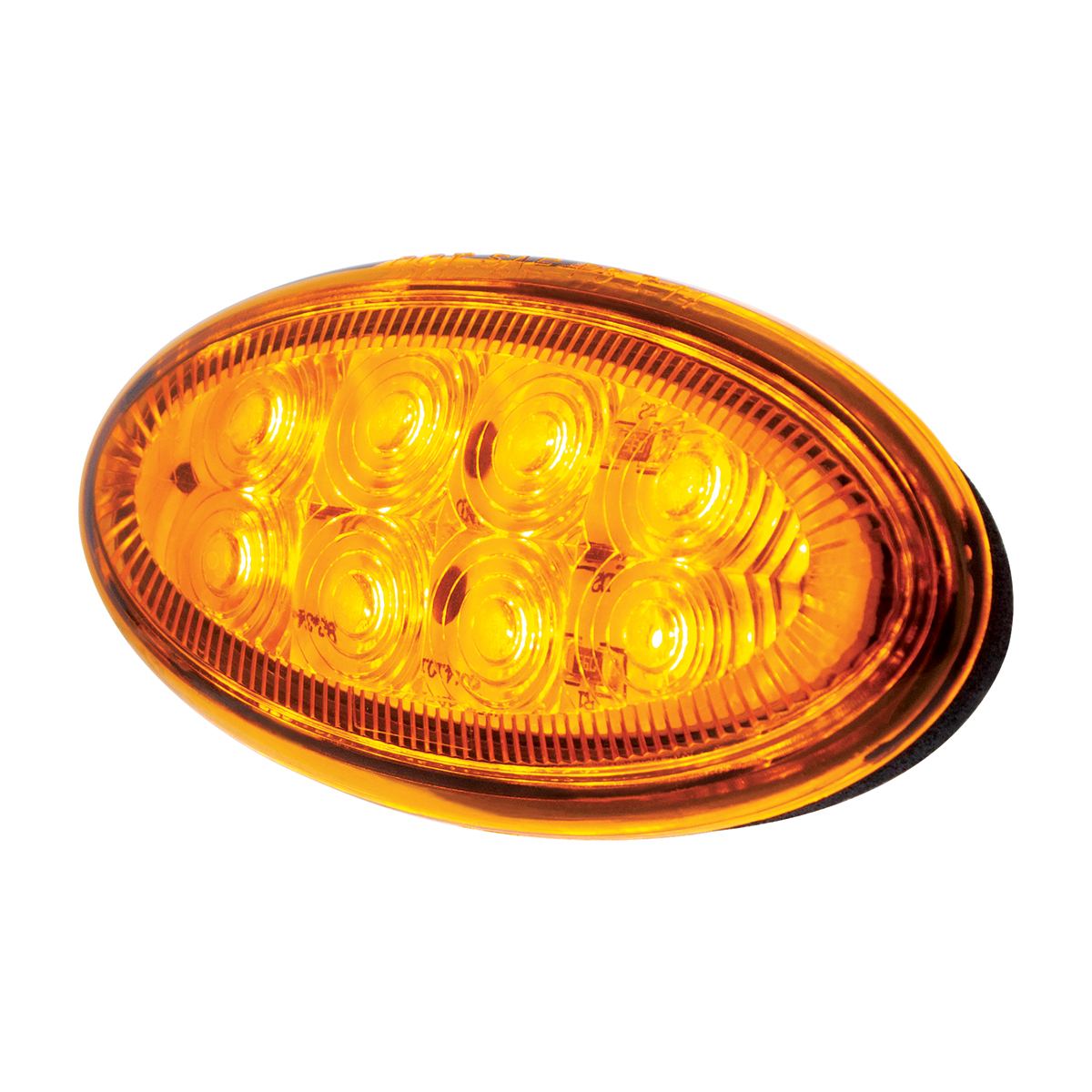 8 LED Fender Parking & Turn Signal Light For Peterbilt 386 (2006-2014) & 387 (2006-2010)-Amber LED/Amber Lens - Thumbnail 3