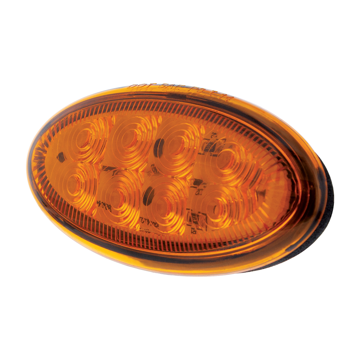 8 LED Fender Parking & Turn Signal Light For Peterbilt 386 (2006-2014) & 387 (2006-2010)-Amber LED/Amber Lens - Thumbnail 4