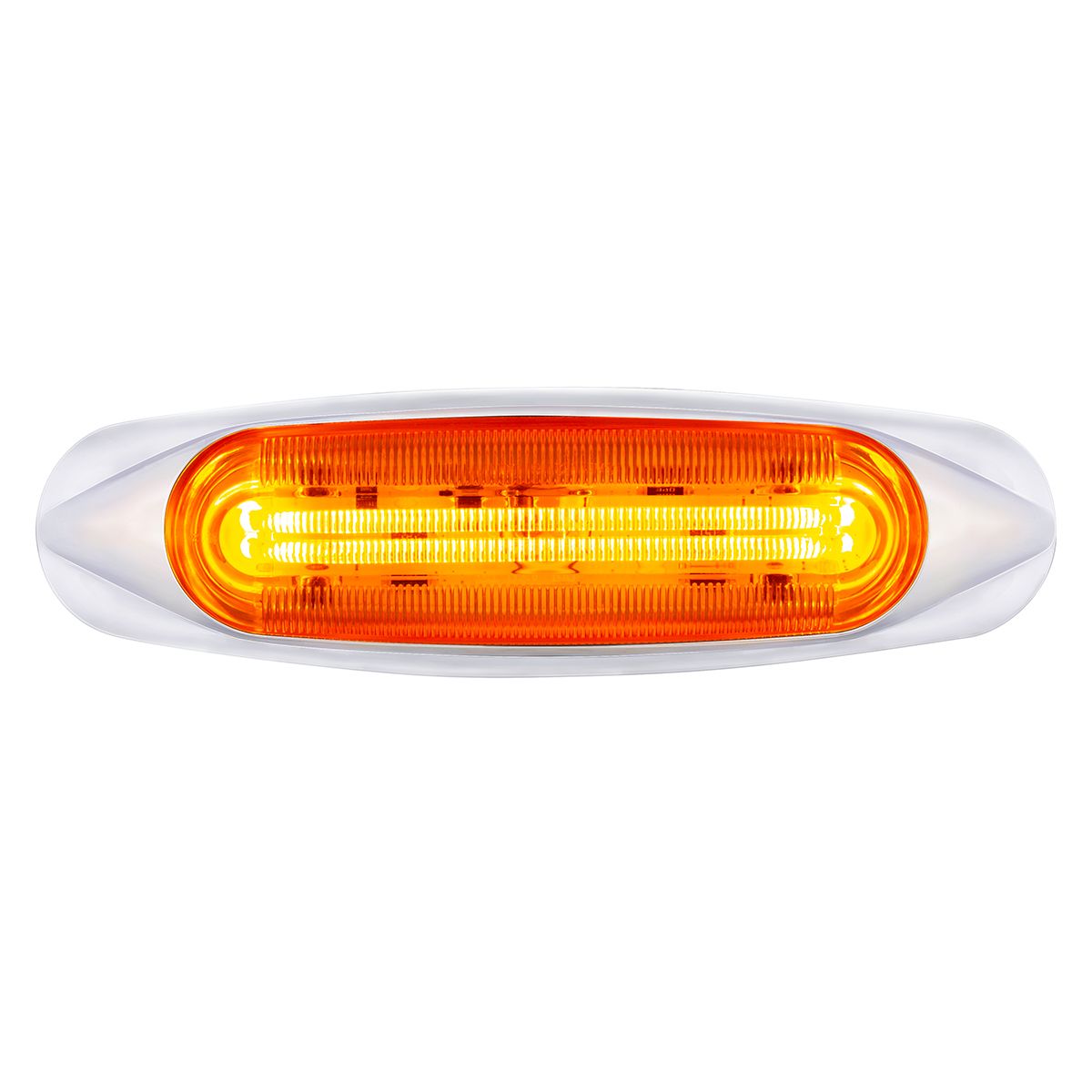 4 LED LIGHTTRACK Light (Clearance/Marker) - Amber LED/Amber Lens