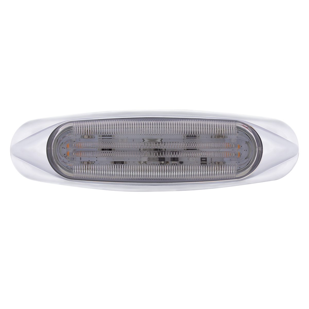 4 LED LIGHTTRACK Light (Clearance/Marker) - Amber LED/Clear Lens - Thumbnail 2