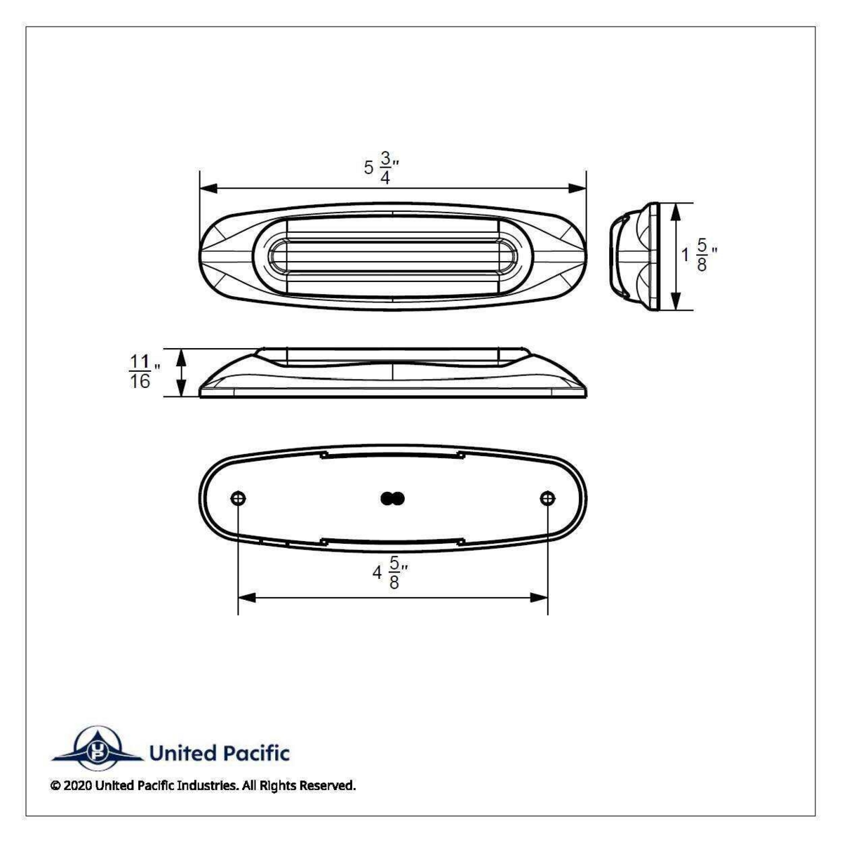 4 LED LIGHTTRACK Light (Clearance/Marker) - Amber LED/Clear Lens - Thumbnail 8