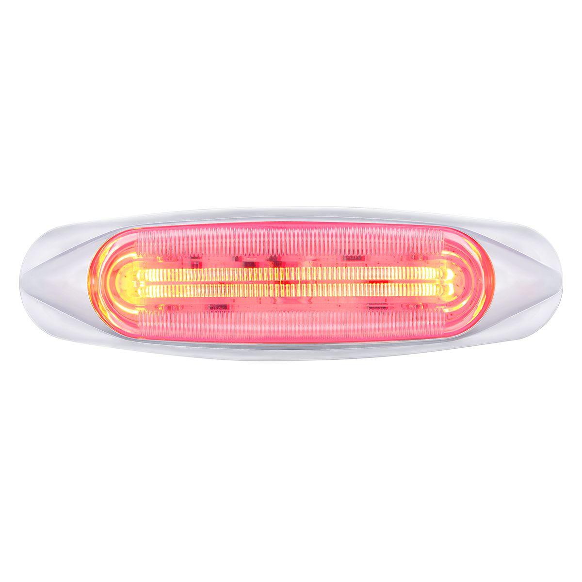 4 LED LIGHTTRACK Light (Clearance/Marker) - Red LED/Clear Lens