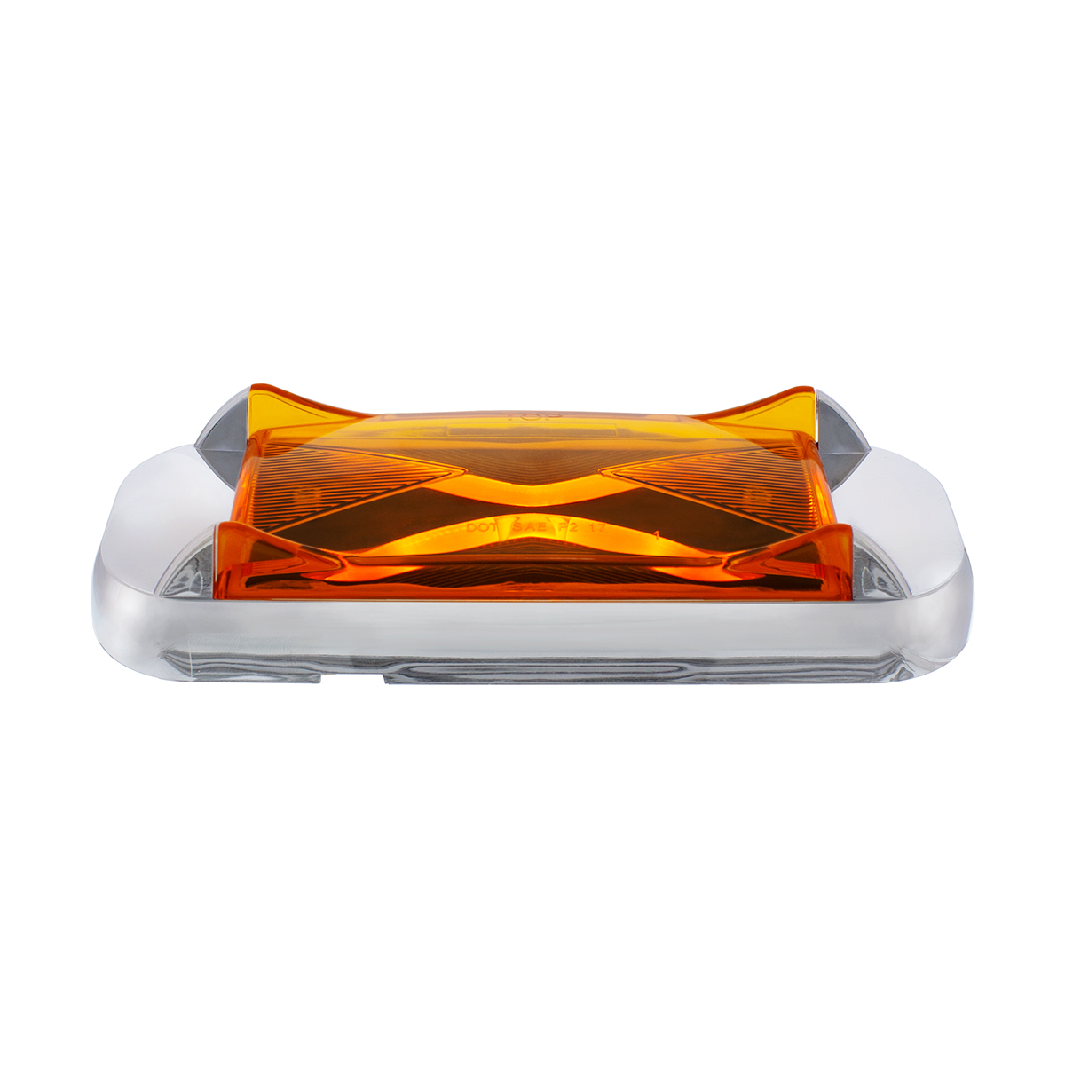 4 LED Saber Rectangular Marker Light With Amber Lens - Thumbnail 5