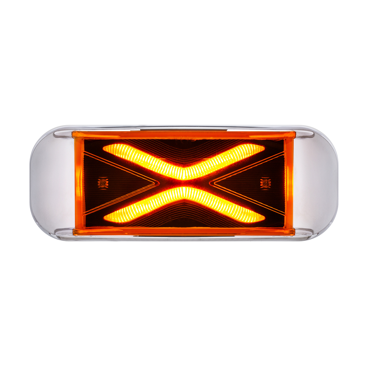4 LED Saber Rectangular Marker Light With Amber Lens - Thumbnail 9