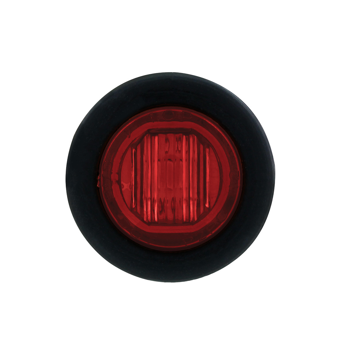 Single SMD LED 3/4" Mini Light (Clearance/Marker) With Rubber Grommet - Red LED/Red Lens - Thumbnail 2