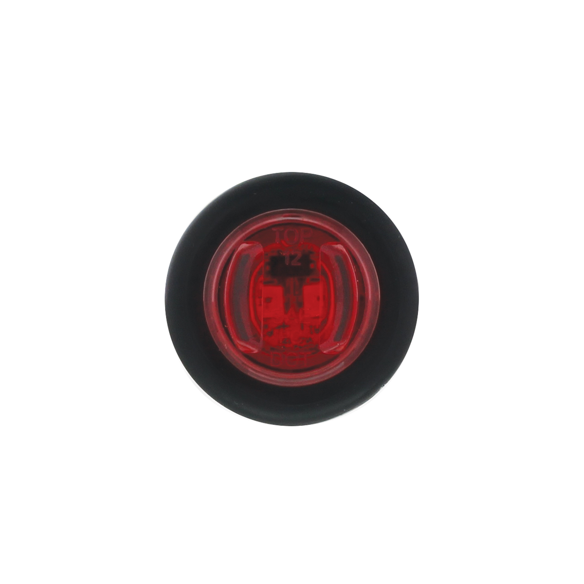 2 LED 3/4" Mini Light (Clearance/Marker) With Rubber Grommet - Red LED/Red Lens (Bulk) - Thumbnail 2