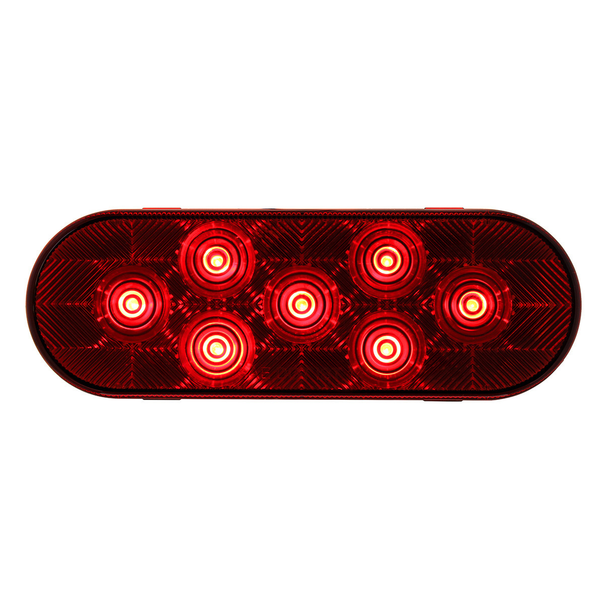 7 LED Oval Light (Stop, Turn & Tail) - Red LED/Red Lens (Bulk) - Thumbnail 6
