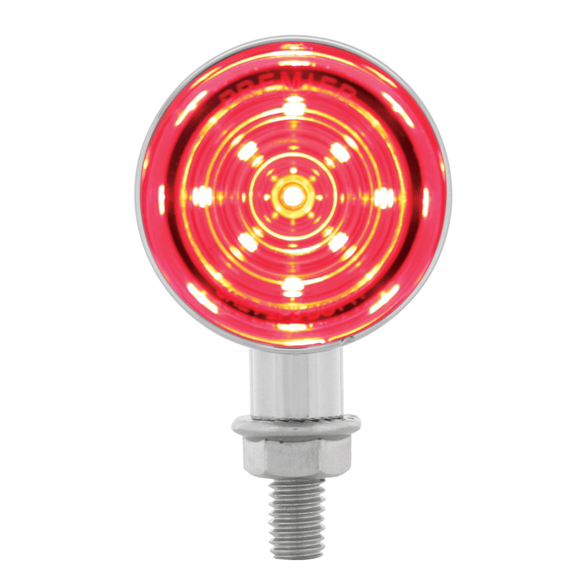 9 LED Dual Function Mini Bullet Light - Red LED/Red Lens - Thumbnail 4