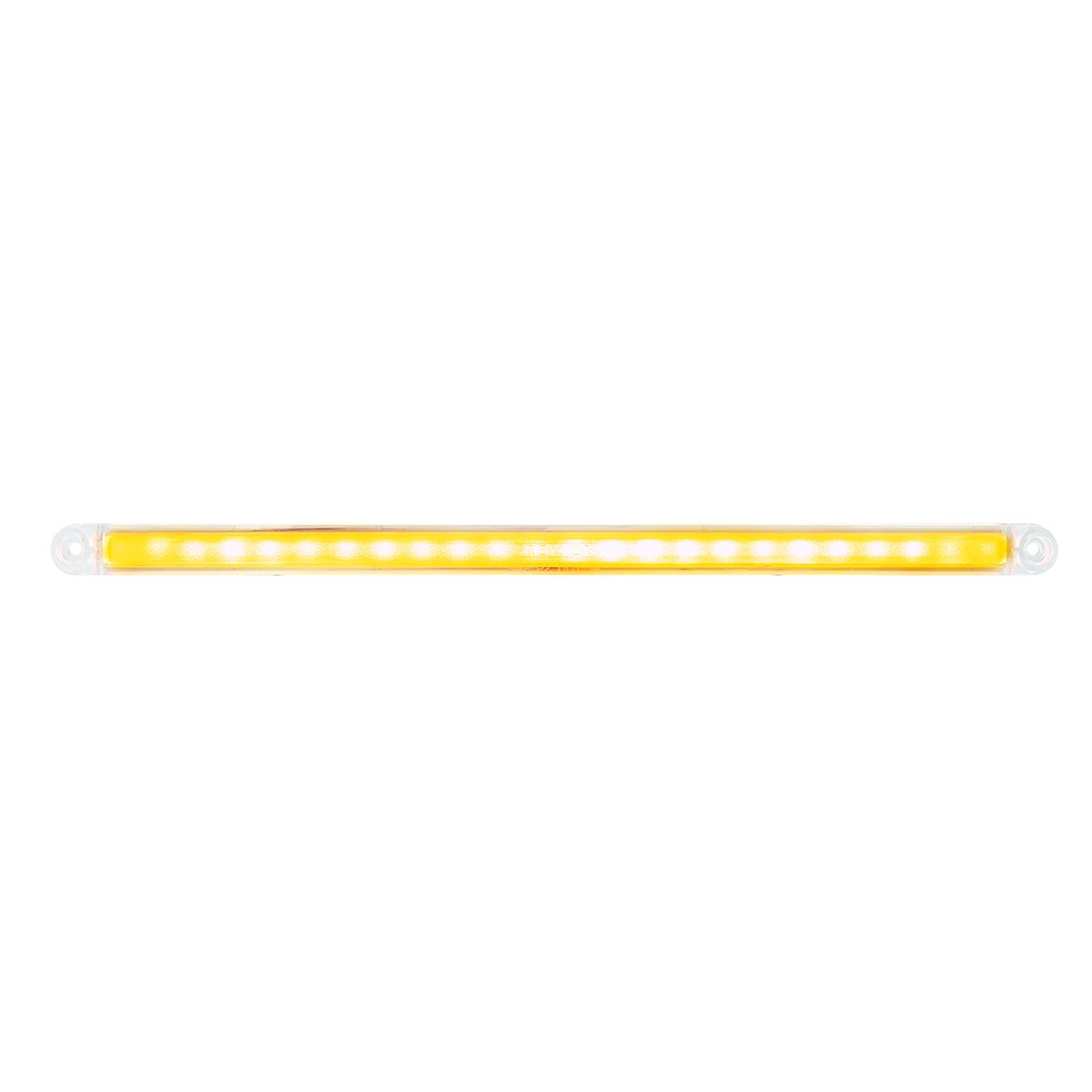 24 LED Dual Function 12" GloLight Bar (Turn Signal) - Amber LED/Clear Lens (Bulk)