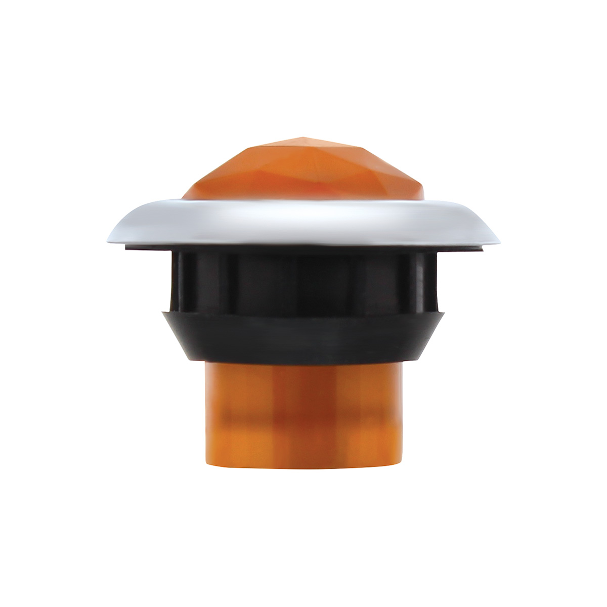 3 LED Dual Function 3/4" Mini Light (Clearance/Marker) With Faceted Crystal Lens-Amber LED/Amber Lens - Thumbnail 6