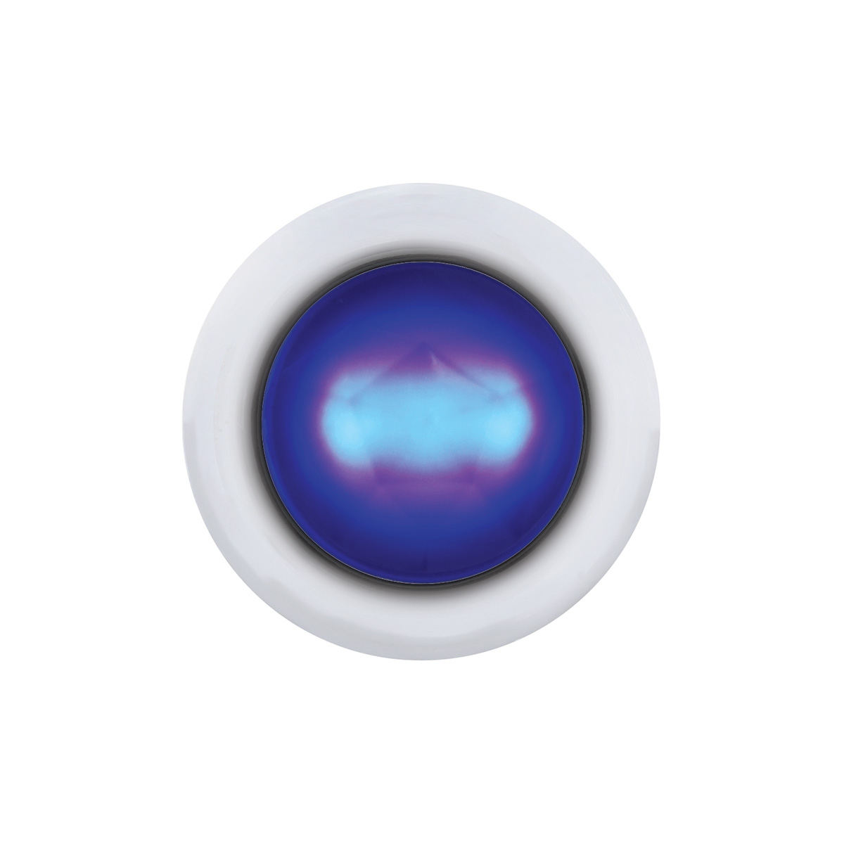 3 LED Dual Function 3/4" Mini Light (Clearance/Marker) With Crystal Lens-Blue LED/Blue Lens - Thumbnail 3