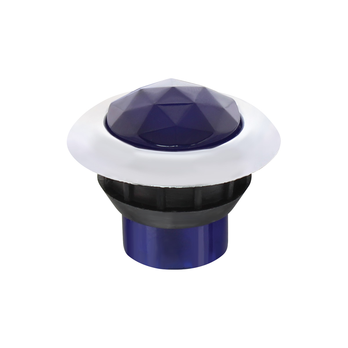 3 LED Dual Function 3/4" Mini Light (Clearance/Marker) With Crystal Lens-Blue LED/Blue Lens - Thumbnail 5