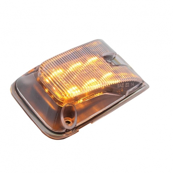 6 LED Door Side Indicator Light For 1998-2024 Volvo VNL - Amber LED/Clear Lens