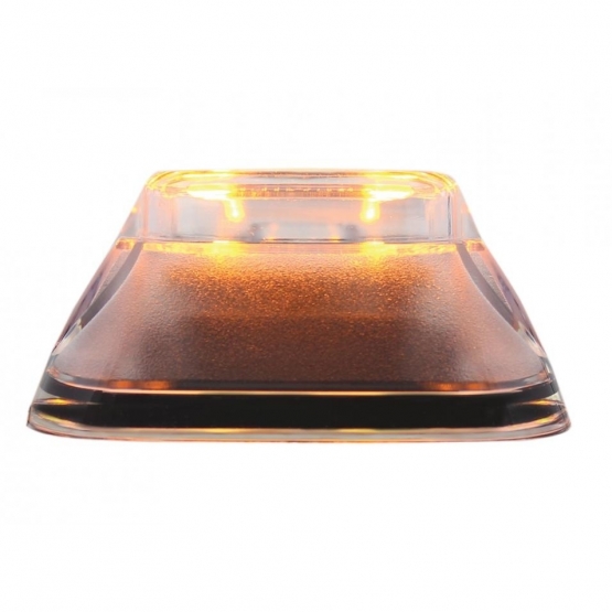 6 LED Door Side Indicator Light For 1998-2024 Volvo VNL - Amber LED/Clear Lens - Thumbnail 3