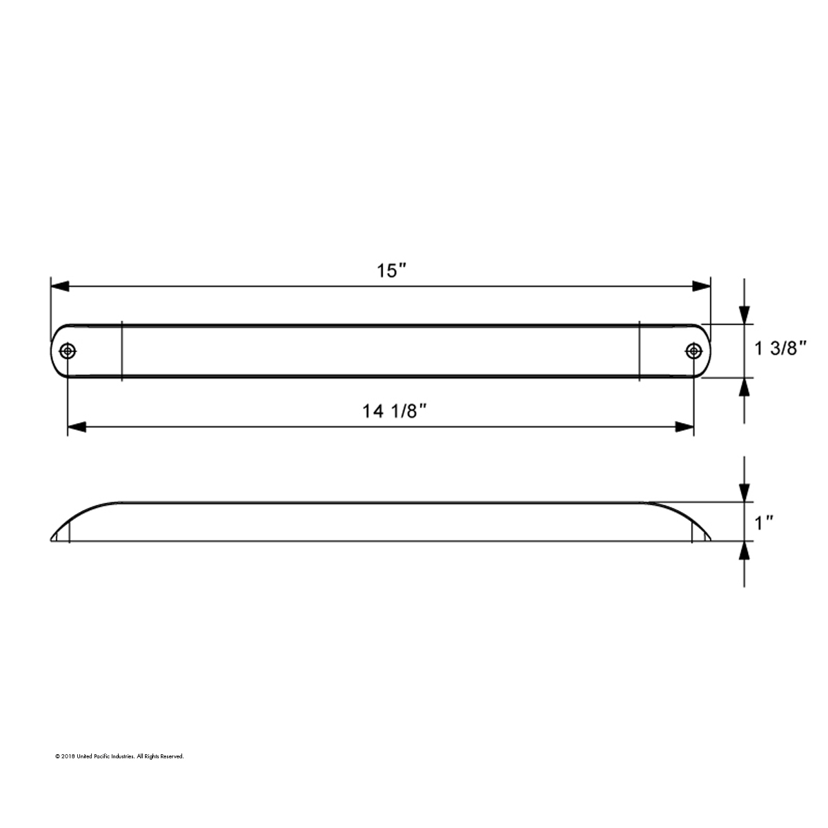 19 LED 17" Light Bar (Stop, Turn & Tail) -Red LED & Lens - Thumbnail 8