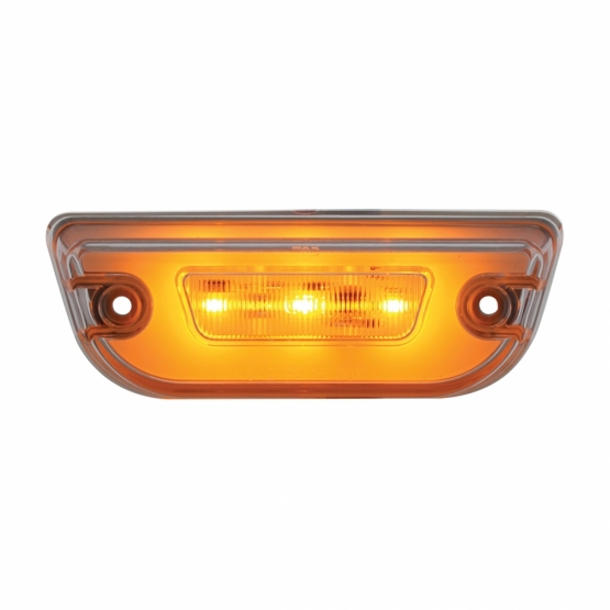 11 LED GloLight Cab Light For Peterbilt 579 & Kenworth T680/T770/T880 - Amber LED/Clear Lens