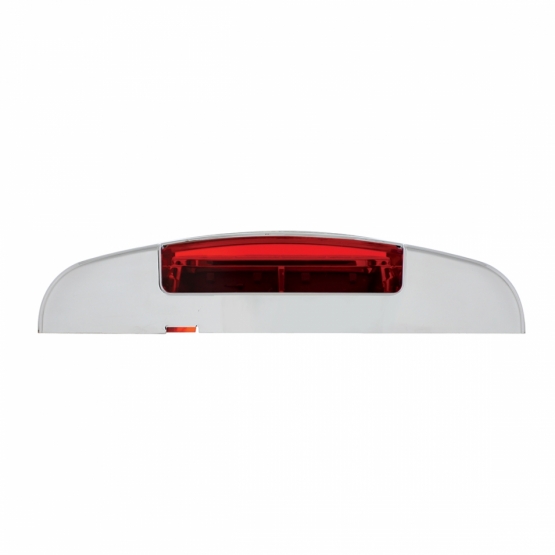 16 LED Reflector Light (Clearance/Marker) With Chrome Bezel - Red LED/Red Lens - Thumbnail 3
