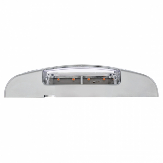 16 LED Reflector Light (Clearance/Marker) With Chrome Bezel - Amber LED/Clear Lens - Thumbnail 3