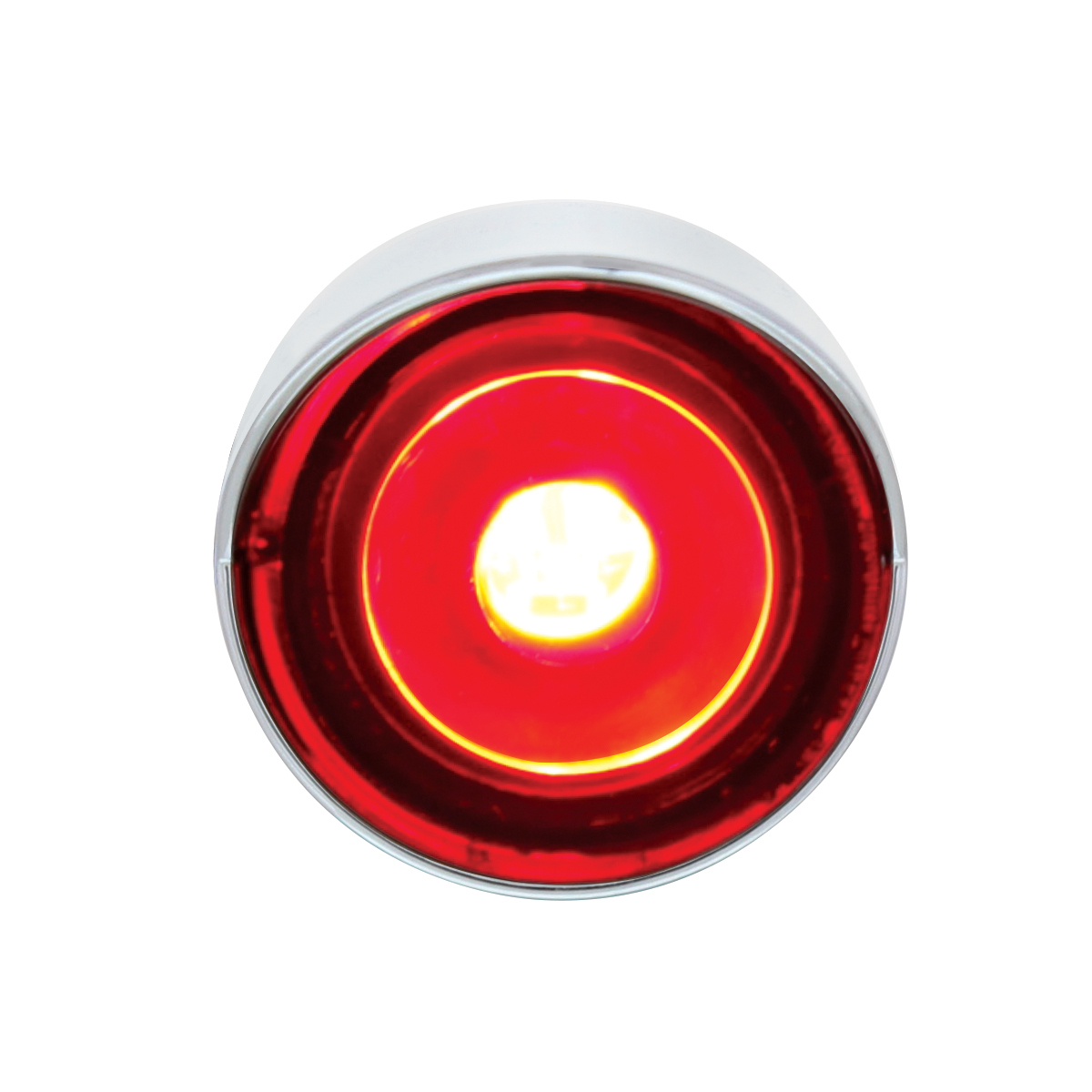 3 High Power LED 1" Light (Clearance/Marker) With Visor - Red LED/Red Lens - Thumbnail 6