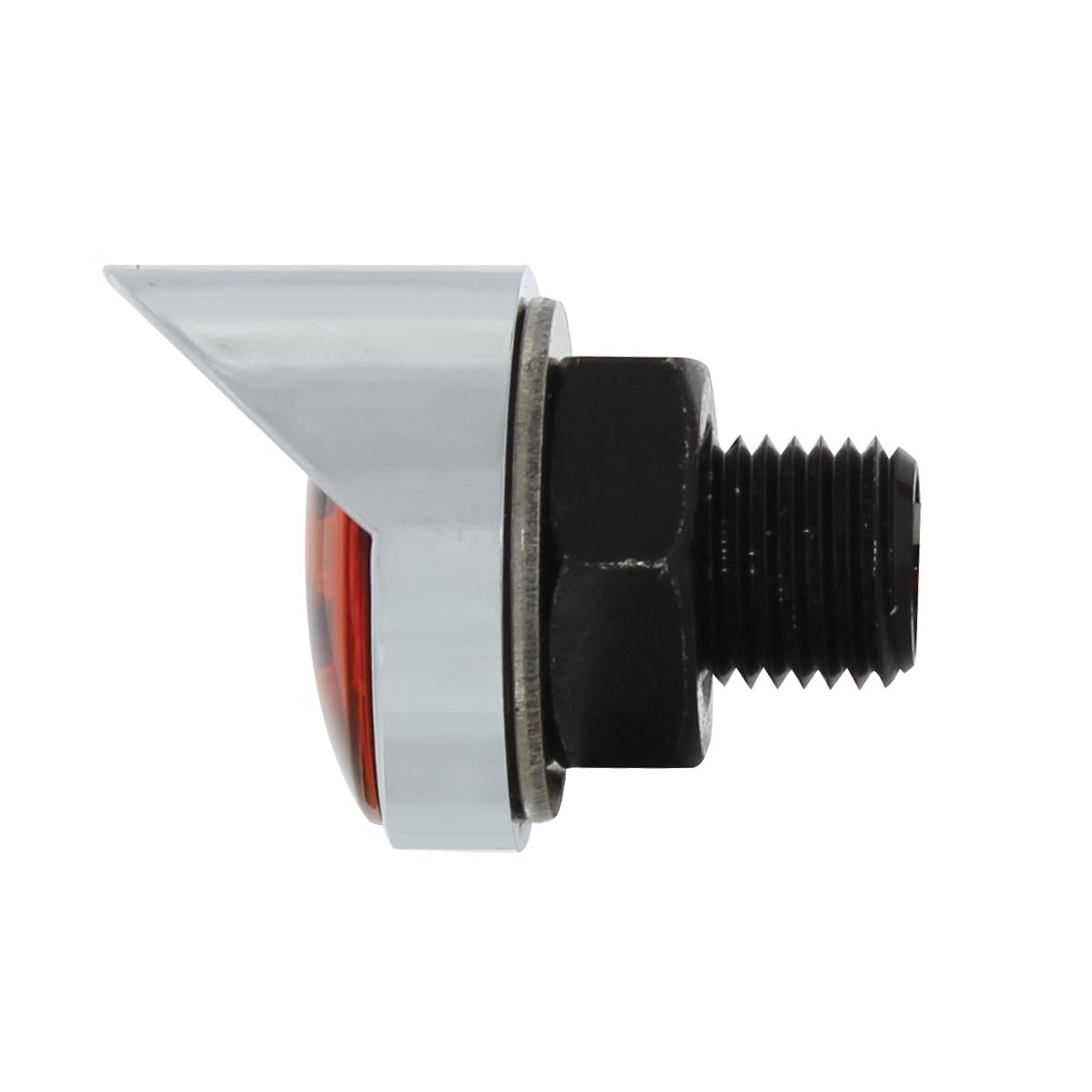 3 LED 1" Dual Function Auxiliary/Utility Light With Visor - Amber LED/Amber Lens - Thumbnail 4