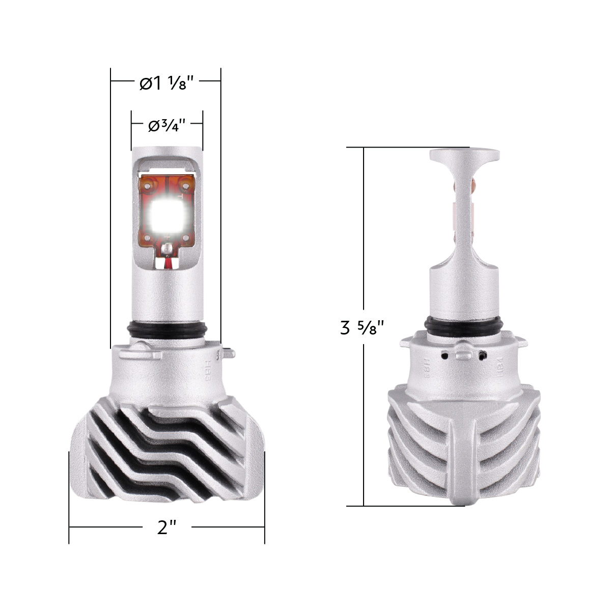 High Power LED 9006/HB4 Headlamp Bulb - Thumbnail 11