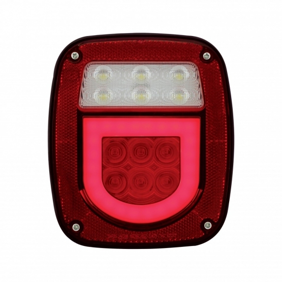 LED GloLight Universal Combination Tail Light With License Light (Card) - Thumbnail 3