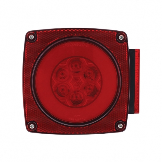 Over 80" Wide LED GloLight Submersible Combination Tail Light Without License Light (Card) - Thumbnail 3