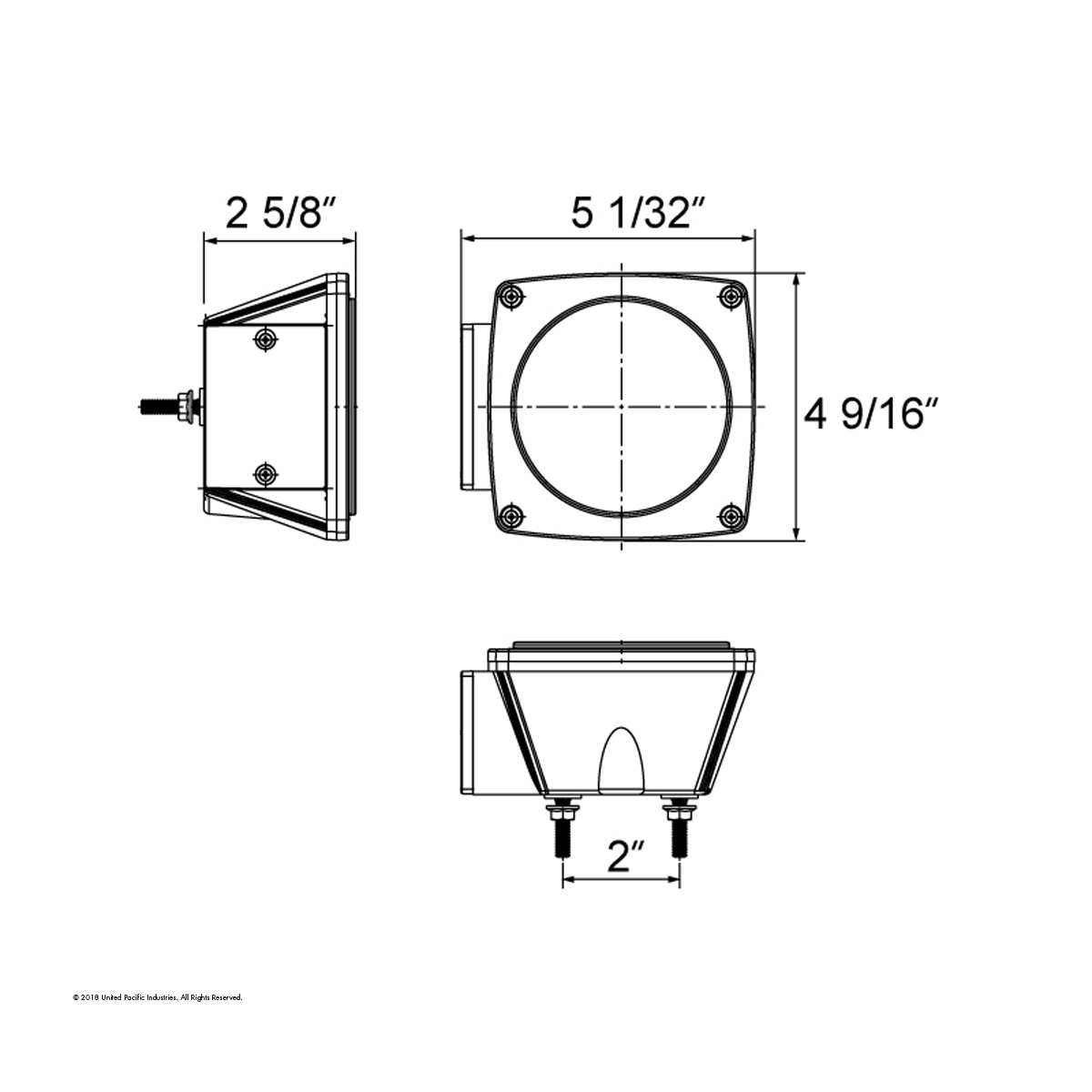 Over 80" Wide LED GloLight Submersible Combination Tail Light Without License Light (Card) - Thumbnail 7