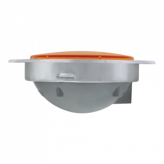 7 LED 4" SS Flange Turn Signal Light - Amber LED/Amber Lens - Thumbnail 4